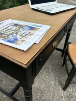 Bureau bois et noir