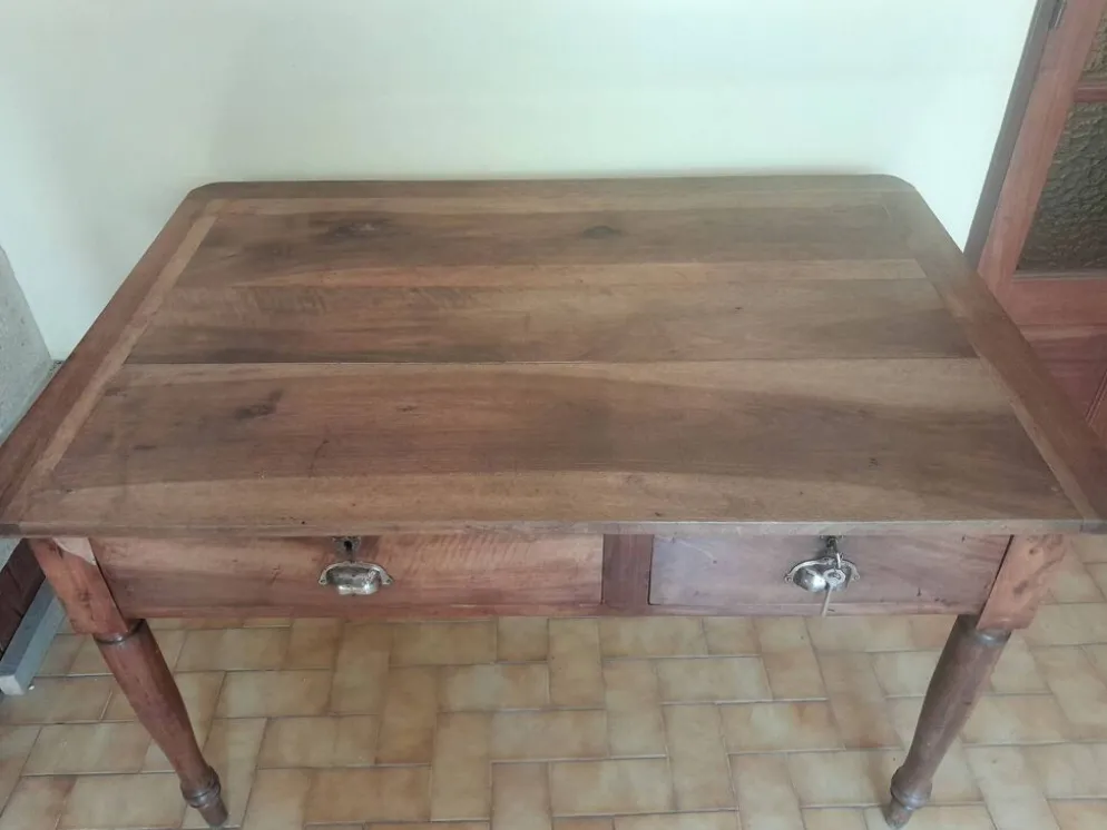 Bureau bois massif style Louis Philippe