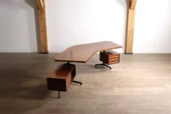 Bureau Boomerang T96 d'Osvaldo Borsani pour Tecno, Italie, 1956