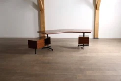 Bureau Boomerang T96 d'Osvaldo Borsani pour Tecno, Italie, 1956
