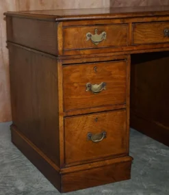 Bureau à caissons géorgien en chêne restauré vers 1800