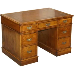Bureau à caissons géorgien en chêne restauré vers 1800