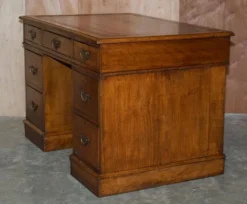 Bureau à caissons géorgien en chêne restauré vers 1800
