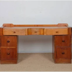 Bureau/coiffeuse en bois de loupe datant des années 1930