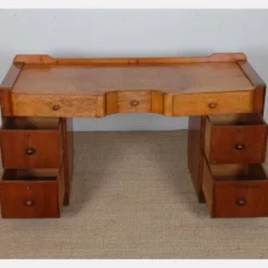 Bureau/coiffeuse en bois de loupe datant des années 1930