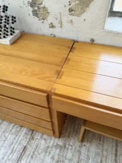 Bureau + commode + tabouret pin Maison Regain Savoie