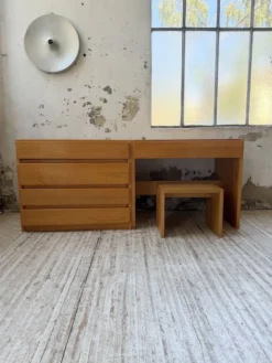 Bureau + commode + tabouret pin Maison Regain Savoie