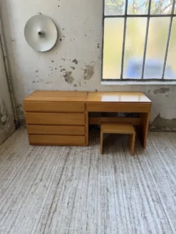 Bureau + commode + tabouret pin Maison Regain Savoie