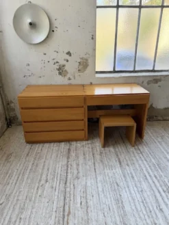 Bureau + commode + tabouret pin Maison Regain Savoie