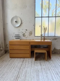 Bureau + commode + tabouret pin Maison Regain Savoie