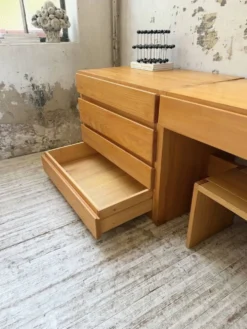Bureau + commode + tabouret pin Maison Regain Savoie