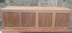 Bureau comptoir en bois exotique
