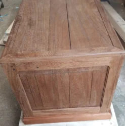 Bureau comptoir en bois exotique