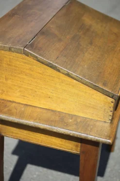 Bureau écritoire bois vintage, bureau bois vintage, secrétaire pupitre, meuble bois, décoration