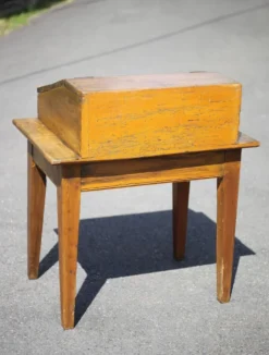 Bureau écritoire bois vintage, bureau bois vintage, secrétaire pupitre, meuble bois, décoration