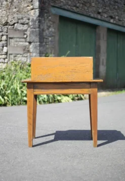 Bureau écritoire bois vintage, bureau bois vintage, secrétaire pupitre, meuble bois, décoration