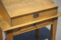 Bureau écritoire bois vintage, bureau bois vintage, secrétaire pupitre, meuble bois, décoration