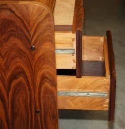 Bureau d'angle gauche bois brésilien danois milieu du siècle