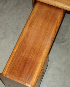 Bureau d'angle gauche bois brésilien danois milieu du siècle