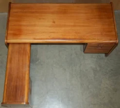 Bureau d'angle gauche bois brésilien danois milieu du siècle