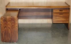 Bureau d'angle gauche bois brésilien danois milieu du siècle