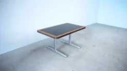 Bureau danois avec dessus en cuir