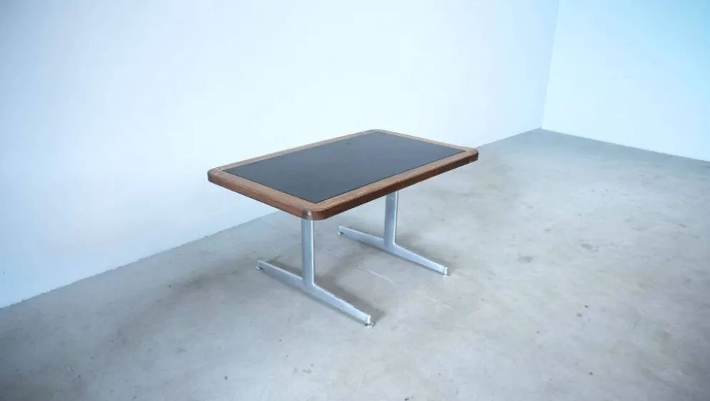 Bureau danois avec dessus en cuir