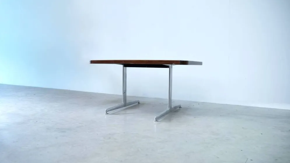 Bureau danois avec dessus en cuir