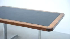 Bureau danois avec dessus en cuir