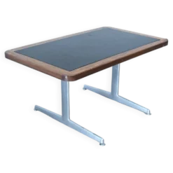 Bureau danois avec dessus en cuir