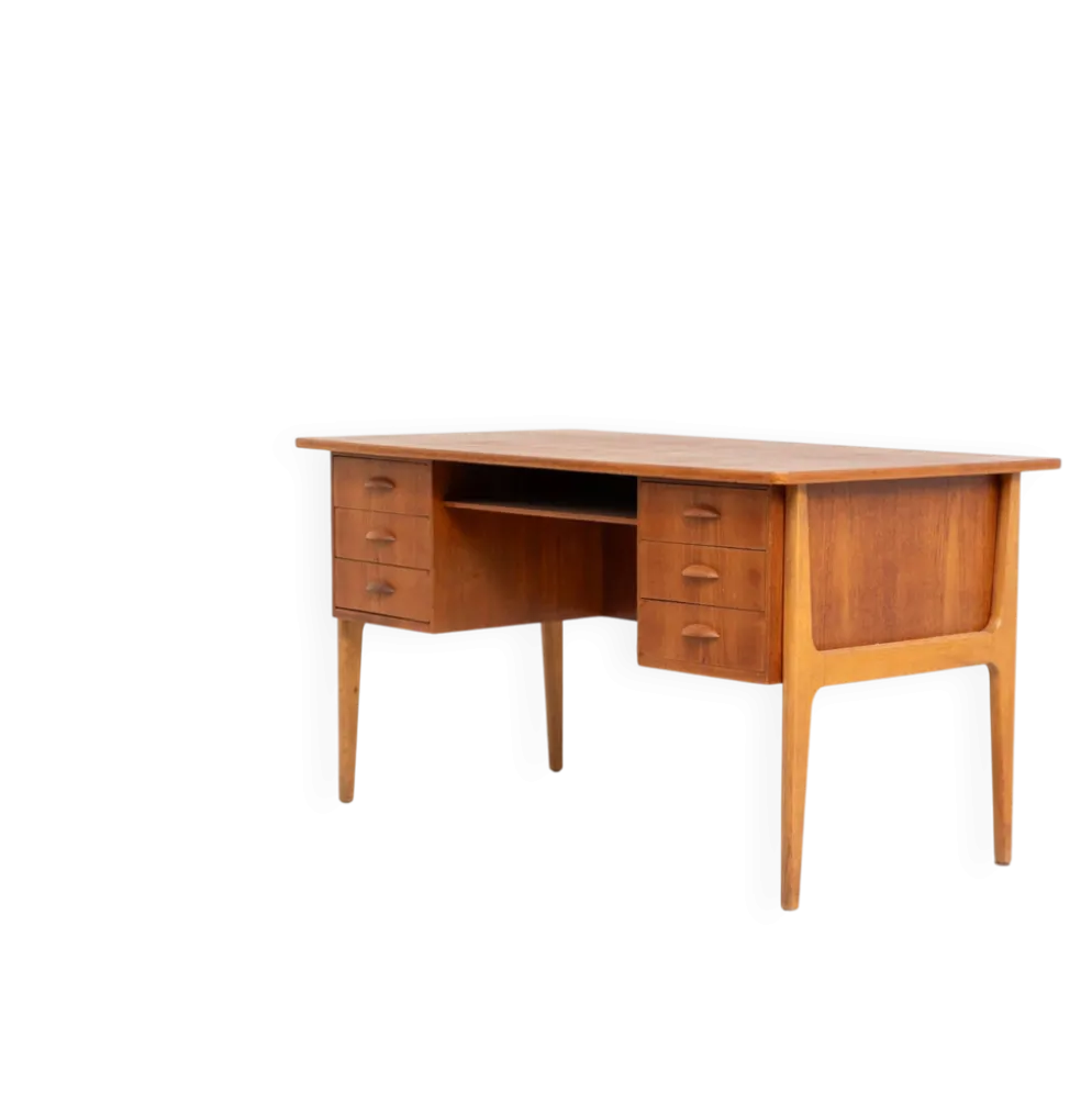 Bureau danois en teck, années 1960.
