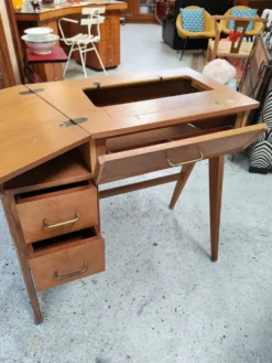 Bureau d'appoint vintage années 1950 à pieds compas