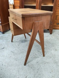 Bureau d'appoint vintage années 1950 à pieds compas