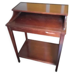 Bureau d’appoint vintage en bois massif – Ateliers Berniolles (Réf. 386)