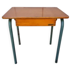 Bureau d’écolier ancien MATCO en bois et métal