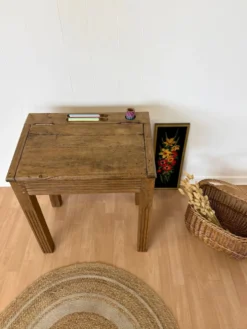 Bureau d’écolier en chêne massif