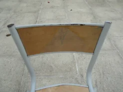 Bureau d’écolier et sa chaise assortie, année 70