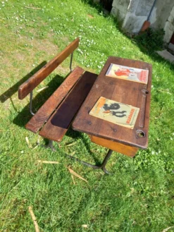Bureau d'écolier pupitre début XX ème