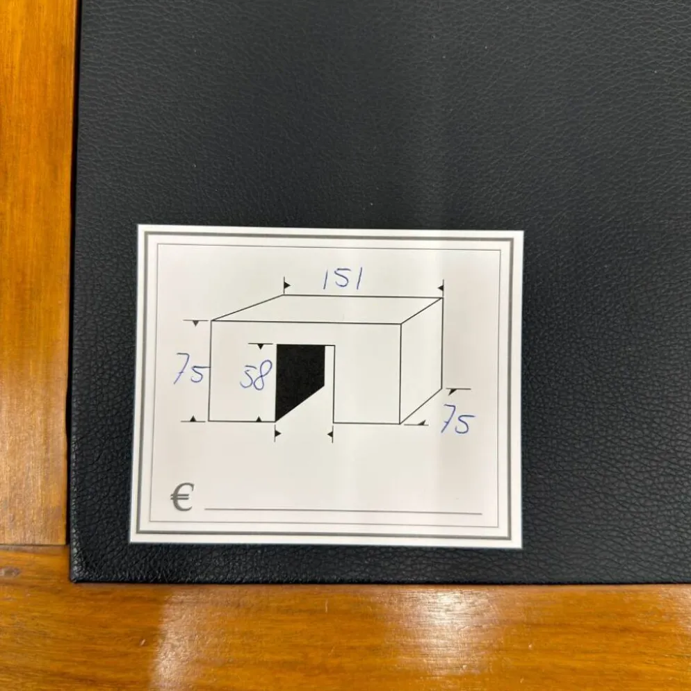 Bureau d'écriture anglais classique en cuir noir