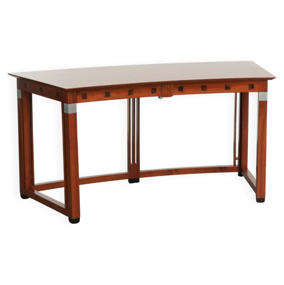 Bureau d'écriture/ bureau de bureau courbé et luxueux au design Art Déco