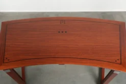 Bureau d'écriture/ bureau de bureau courbé et luxueux au design Art Déco