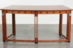 Bureau d'écriture/ bureau de bureau courbé et luxueux au design Art Déco