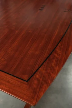 Bureau d'écriture/ bureau de bureau courbé et luxueux au design Art Déco