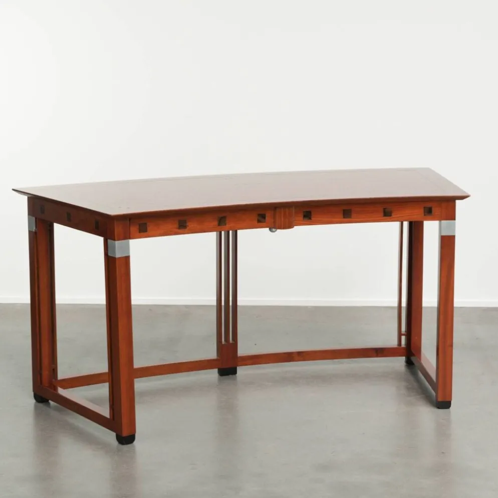 Bureau d'écriture/ bureau de bureau courbé et luxueux au design Art Déco