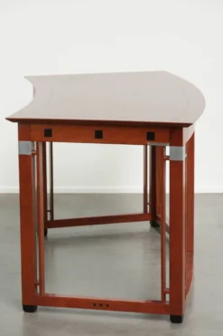 Bureau d'écriture/ bureau de bureau courbé et luxueux au design Art Déco