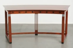 Bureau d'écriture/ bureau de bureau courbé et luxueux au design Art Déco