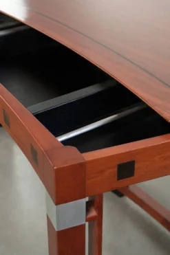 Bureau d'écriture/ bureau de bureau courbé et luxueux au design Art Déco