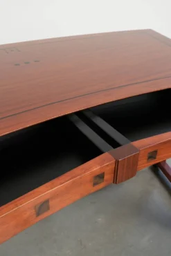 Bureau d'écriture/ bureau de bureau courbé et luxueux au design Art Déco