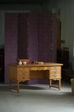 Bureau d'écriture danois de style « Mid-Century Modern », en chêne, de Henning Kjærnulf, 1960