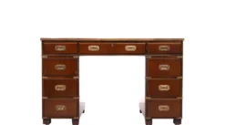 Bureau de campagne en acajou par N. Norton LTD Angleterre
